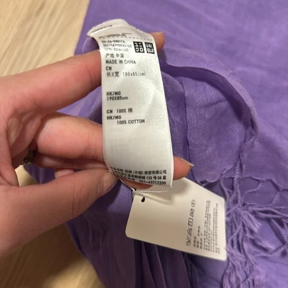 Lilac purple scarf - Picture 5 of 5